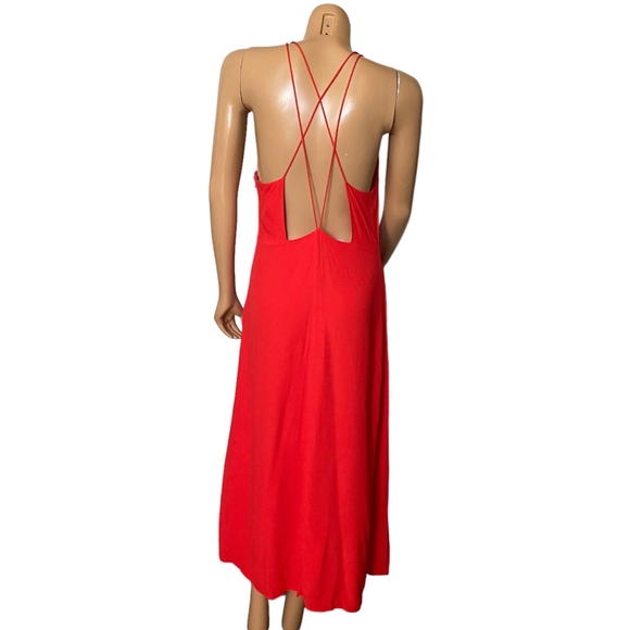 Wilfred Red Maxi Dress Size 12 - Picture 2 of 6